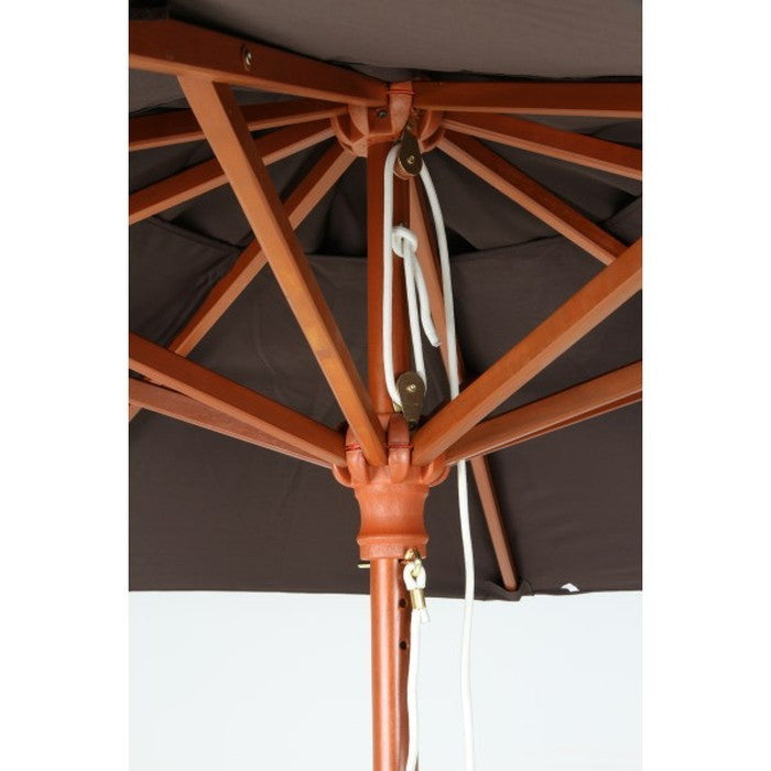 木製パラソル ガーデンパラソル 210cm ブラウン 210BR パラソルのみ ベース別売り fj-60160の画像