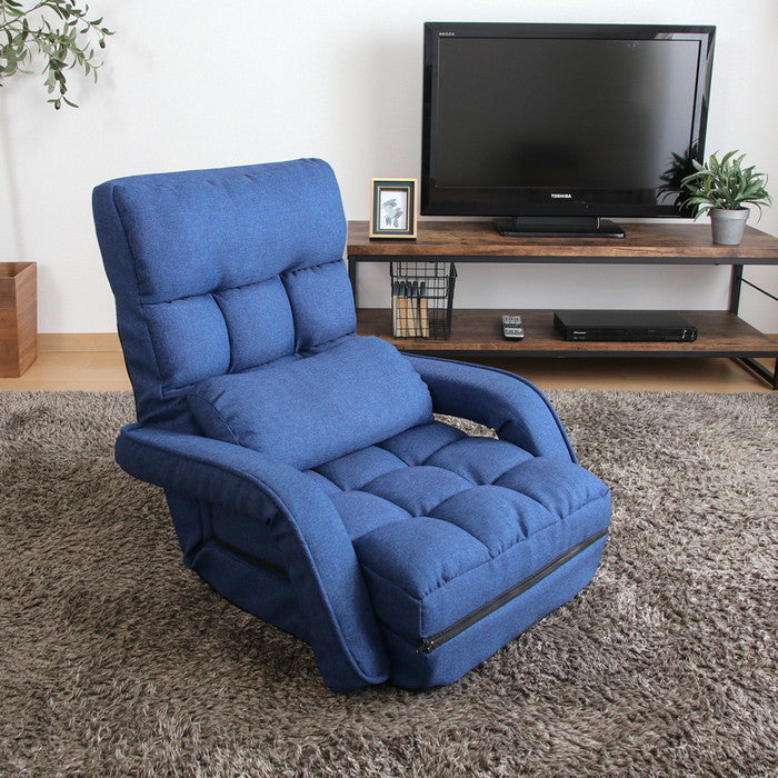 4WAY座椅子 NV FB-CR-751 NV ネイビｰ 幅670×奥行580?1660×高さ700mm fj-60285の画像