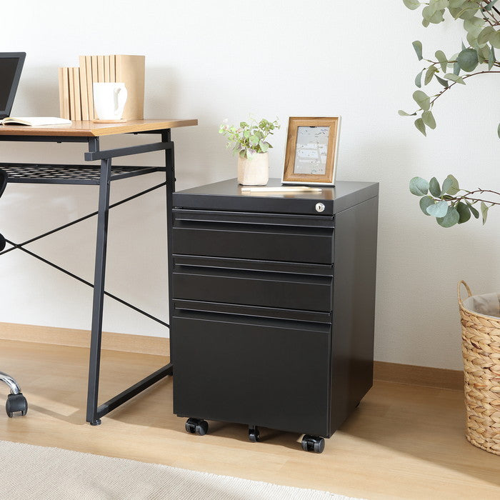 カプリス インキャビネットBK SA-MC-MB01 ブラック 幅390×奥行440×高さ600mm fj-60513の画像