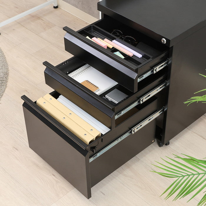 カプリス インキャビネットBK SA-MC-MB01 ブラック 幅390×奥行440×高さ600mm fj-60513の画像