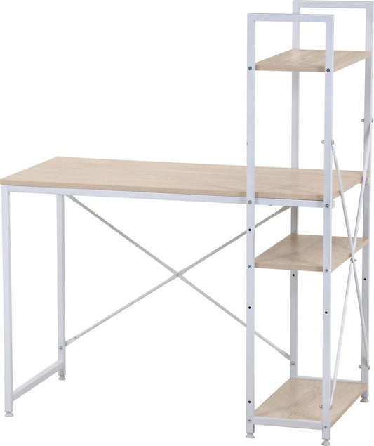 ラック付きデスク アチーブOAK DNZ1048DGOAK ナチュラル 幅1010×奥行530×高さ1220mm fj-60582の画像