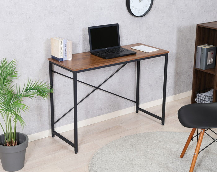 シンプルデスク アチーブWN BGZ1040AGWN ブラウン 幅1000×奥行410×高さ710mm fj-60583の画像