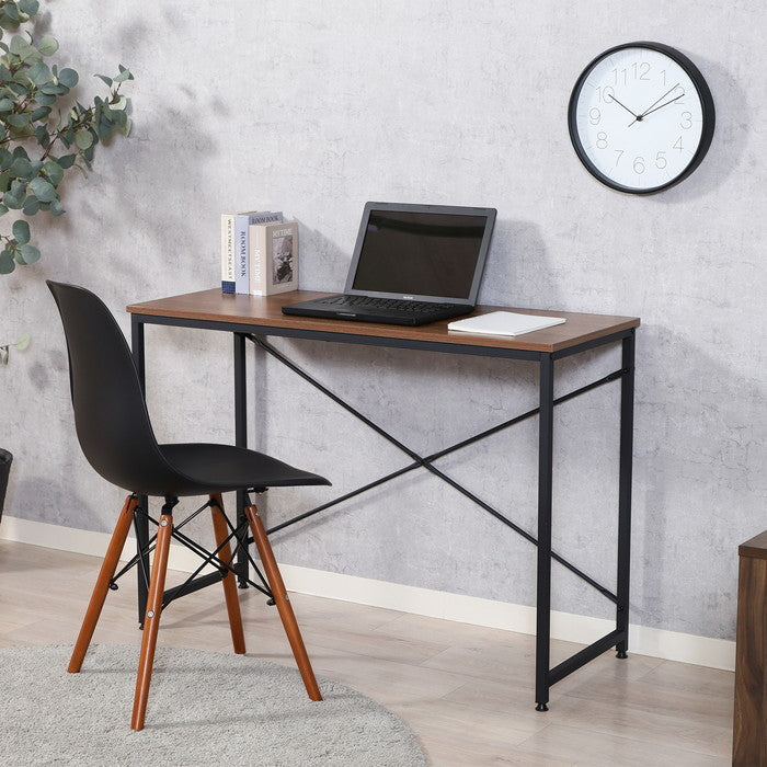 シンプルデスク アチーブWN BGZ1040AGWN ブラウン 幅1000×奥行410×高さ710mm fj-60583の画像