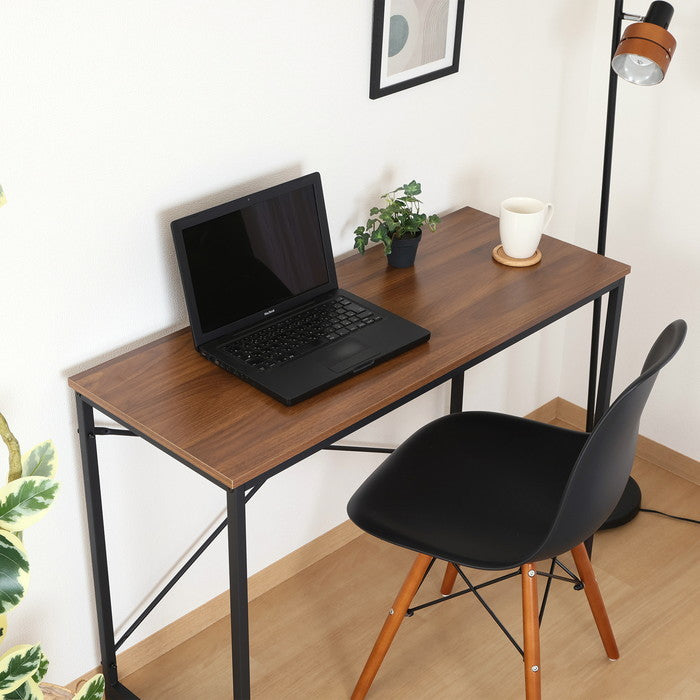 シンプルデスク アチーブWN BGZ1040AGWN ブラウン 幅1000×奥行410×高さ710mm fj-60583の画像