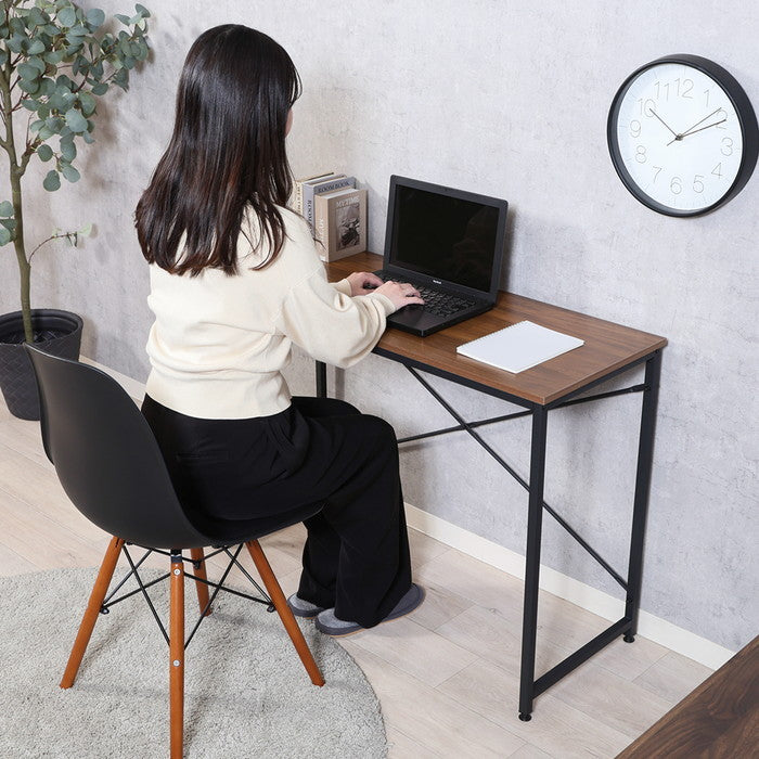 シンプルデスク アチーブWN BGZ1040AGWN ブラウン 幅1000×奥行410×高さ710mm fj-60583の画像