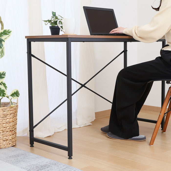 シンプルデスク アチーブWN BGZ1040AGWN ブラウン 幅1000×奥行410×高さ710mm fj-60583の画像