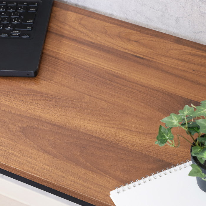 シンプルデスク アチーブWN BGZ1040AGWN ブラウン 幅1000×奥行410×高さ710mm fj-60583の画像