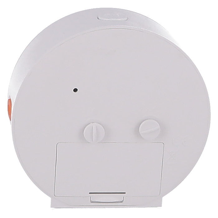置時計 センサーライト付き WH ホワイト 完成品 W105×D48×H104mm 0.13kg fj-60695の画像