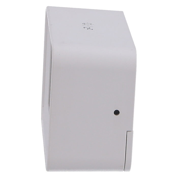 置時計 電波デジタル WH ホワイト 完成品 W101×D42×H63mm 0.117kg fj-60696の画像
