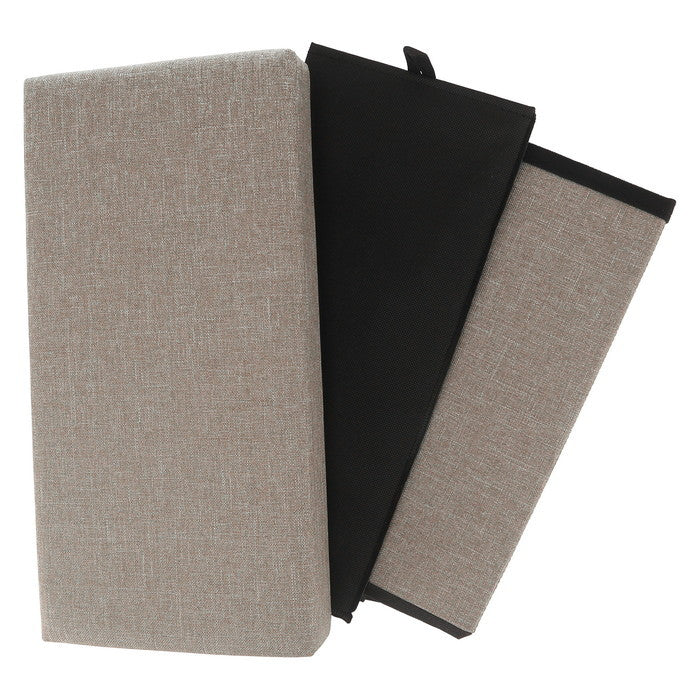 テーブルにもなる 収納 スツール スリム ライトグレー 幅400×奥行215×高さ350 fj-61491の画像