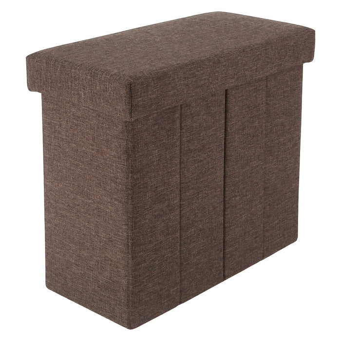 テーブルにもなる 収納 スツール スリム チャコール 幅400×奥行215×高さ350 fj-61492の画像