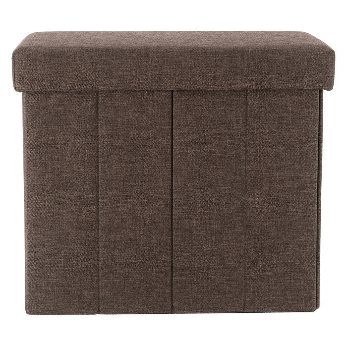 テーブルにもなる 収納 スツール スリム チャコール 幅400×奥行215×高さ350 fj-61492の画像