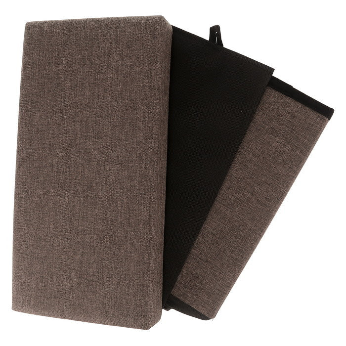 テーブルにもなる 収納 スツール スリム チャコール 幅400×奥行215×高さ350 fj-61492の画像