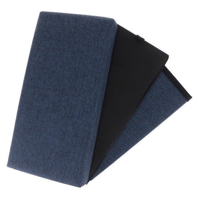 テーブルにもなる 収納 スツール スリム ネイビー 幅400×奥行215×高さ350 fj-61493の画像