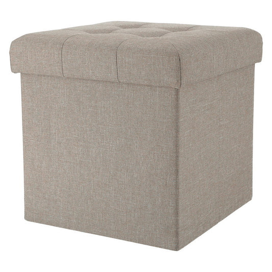 テーブルにもなる 収納 スツール ライトグレー 幅350×奥行350×高さ350 fj-61497の画像