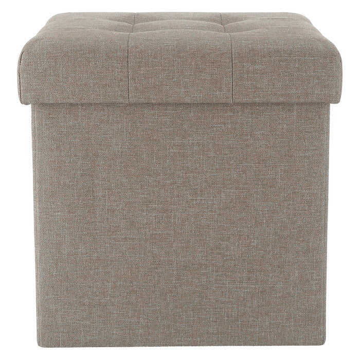 テーブルにもなる 収納 スツール ライトグレー 幅350×奥行350×高さ350 fj-61497の画像