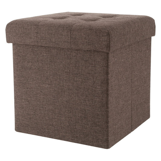 テーブルにもなる 収納 スツール チャコール 幅350×奥行350×高さ350 fj-61498の画像