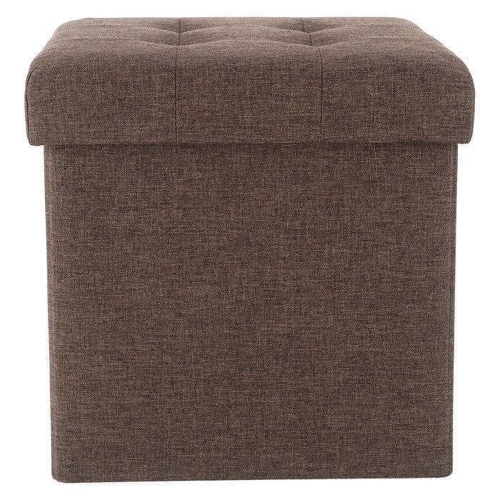 テーブルにもなる 収納 スツール チャコール 幅350×奥行350×高さ350 fj-61498の画像