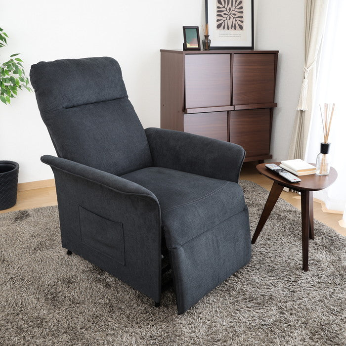 電動リクライナー SIMPLE 1P FB102 BK FB102 CS8 ブラック 幅770×奥行820×高さ1040mm fj-63201の画像