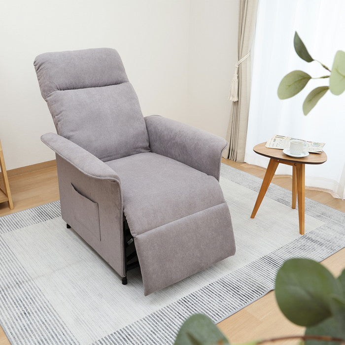 電動リクライナー SIMPLE 1P FB102 GY FB102 CS2 グレｰ 幅770×奥行820×高さ1040mm fj-63202の画像