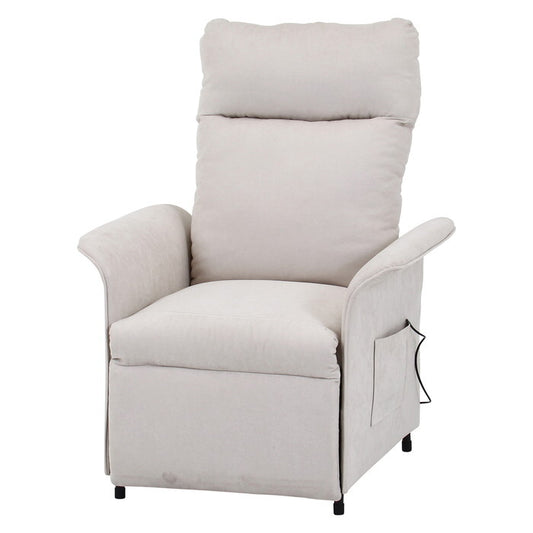 電動リクライナー SIMPLE 1P FB102 BE ベージュ 組立品 W770×D820×H1040mm 25.8kg fj-63205の画像