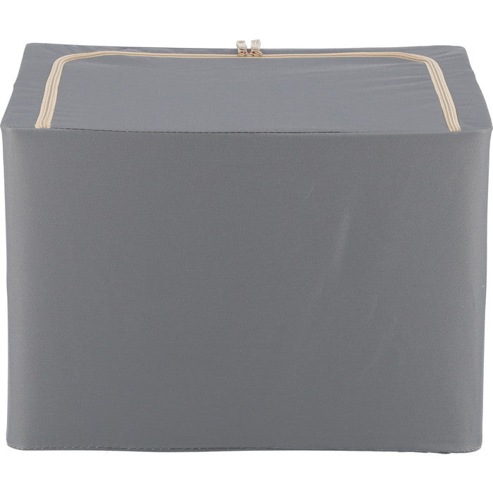 窓付 積み重ね 収納 スタッキング ボックス 72L GY グレー 幅500×奥行400×高さ360 fj-63519の画像