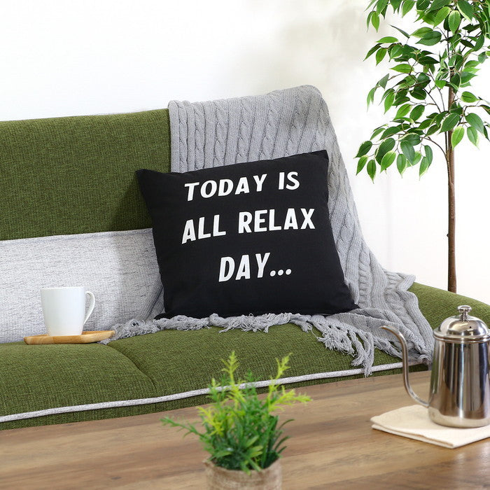 クッションカバー 45×45 RELAX グレー 幅45×450×高さ3 fj-63860の画像