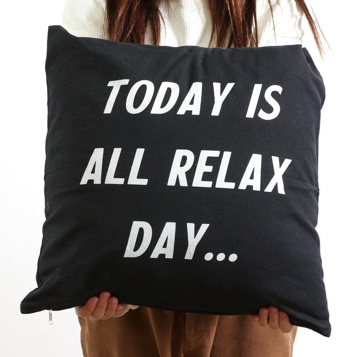 クッションカバー 45×45 RELAX グレー 幅45×450×高さ3 fj-63860の画像