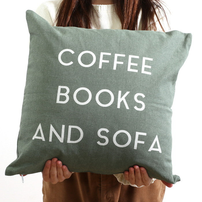 クッションカバー 45×45 COFFEE グリーン 幅45×450×高さ3 fj-63861の画像