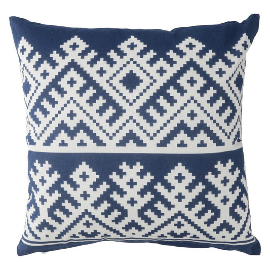 クッションカバー 45×45 EMBROIDERY NV ネイビー 完成品 W450×D450×H3mm 0.1kg fj-63876の画像
