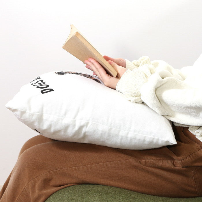 クッションカバー 45×45 DOGS ARE BEST ホワイト 幅45×450×高さ3 fj-63879の画像