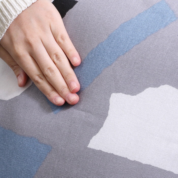 クッションカバー 45×45 TERAZZO BL ブルー 完成品 W450×D450×H3mm 0.1kg fj-63882の画像