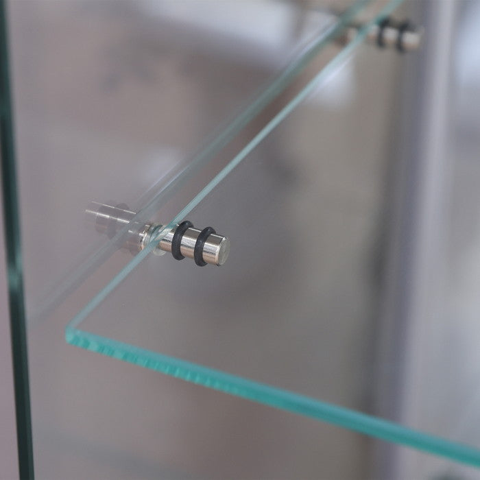 ガラス コレクション ケース BAAL BK ブラック 幅390×奥行300×高さ1195 fj-63932の画像