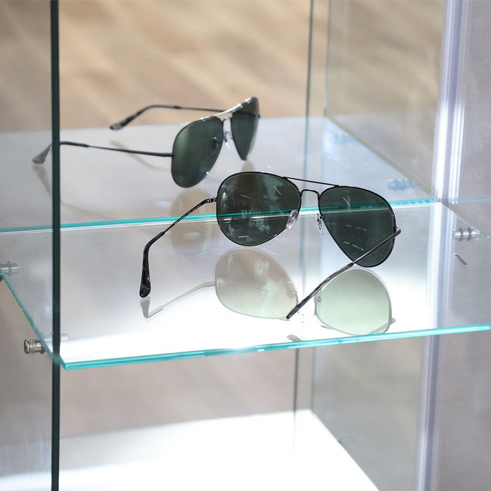 ガラス コレクション ケース BAAL BK ブラック 幅390×奥行300×高さ1195 fj-63932の画像