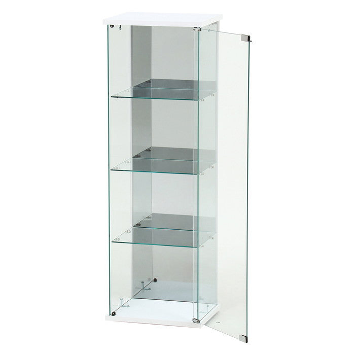 ガラス コレクション ケース BAAL WH ホワイト 幅390×奥行300×高さ1195 fj-63933の画像