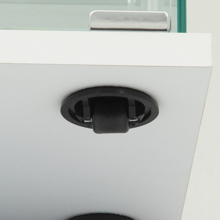 ガラス コレクション ケース BAAL WH ホワイト 幅390×奥行300×高さ1195 fj-63933の画像