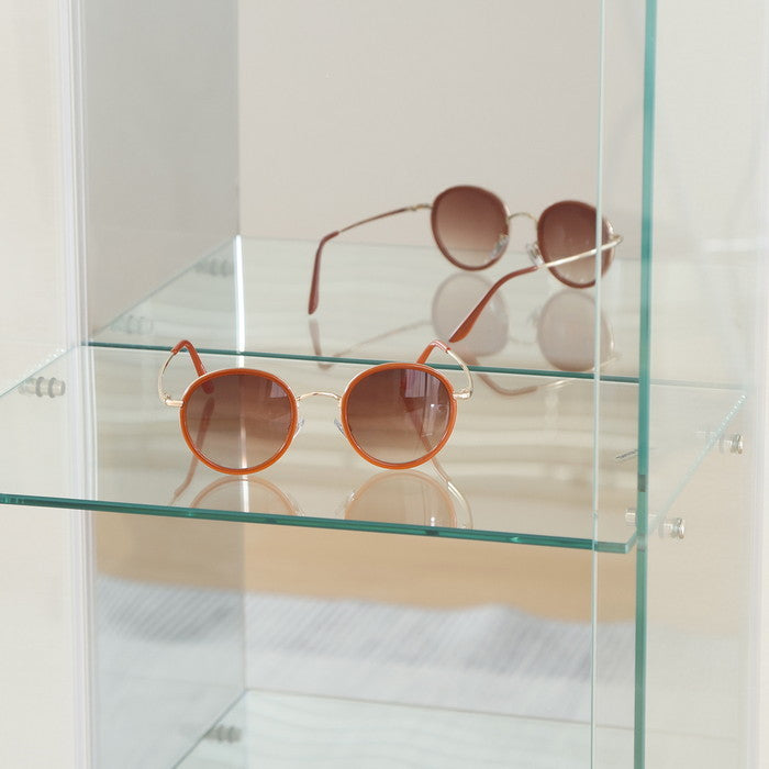 ガラス コレクション ケース BAAL WH ホワイト 幅390×奥行300×高さ1195 fj-63933の画像