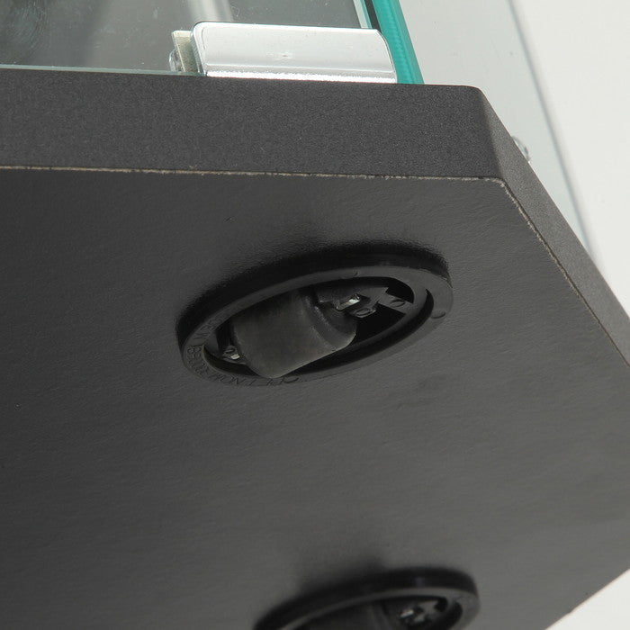 ガラス コレクション ケース BAAL コーナー BK ブラック 幅522×奥行425×高さ1195 fj-63934の画像