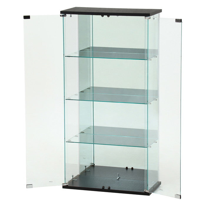 ガラス コレクション ケース BAAL ワイド BK ブラック 幅600×奥行300×高さ1195 fj-63936の画像