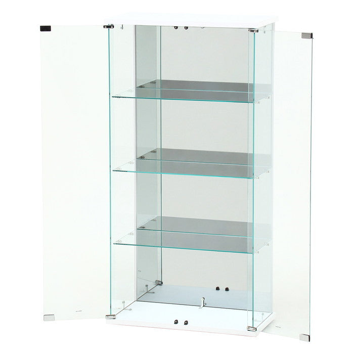 ガラス コレクション ケース BAAL ワイド WH ホワイト 幅600×奥行300×高さ1195 fj-63937の画像