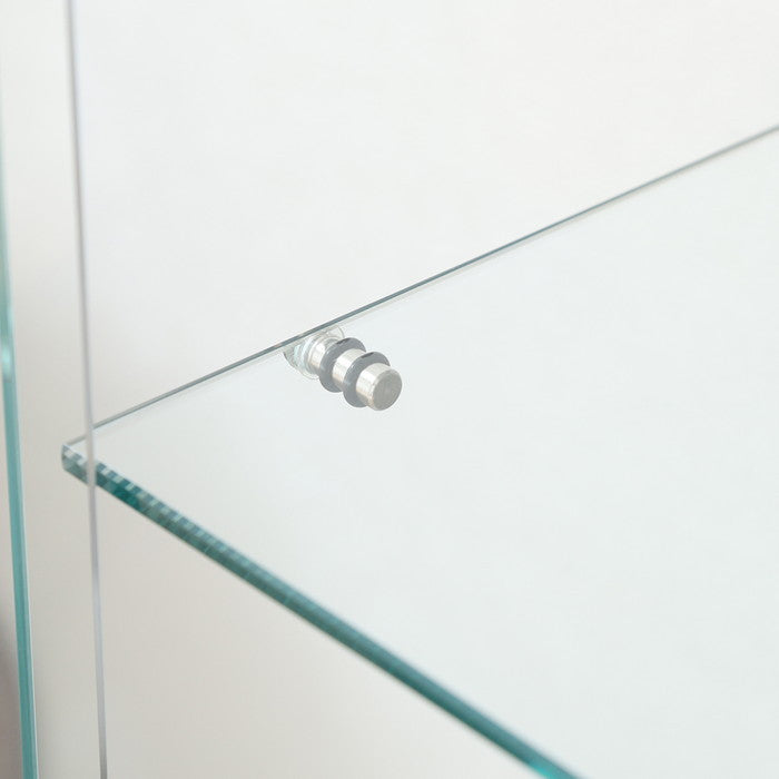 ガラス コレクション ケース BAAL ワイド WH ホワイト 幅600×奥行300×高さ1195 fj-63937の画像