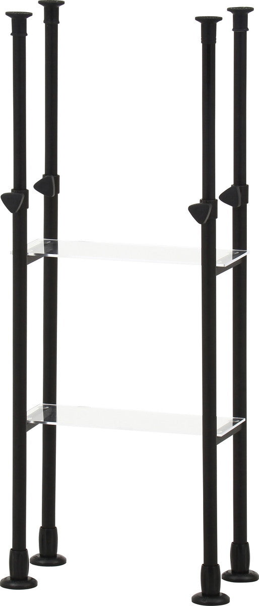 上置き突っ張りシェルフ BAAL BK CW2716-C0 ブラック 幅390×奥行250×高さ800?1310mm fj-63940の画像