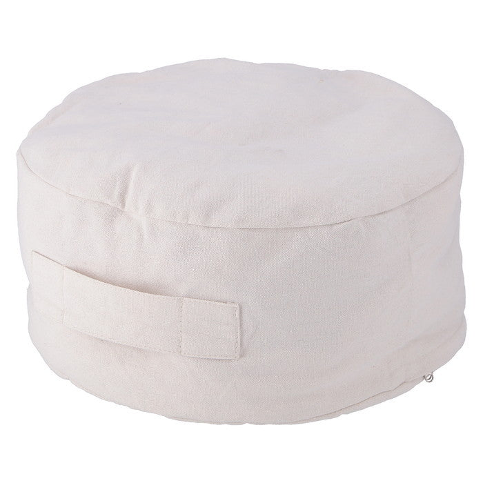 収納できる クッション カバー シュシュ まるS IV アイボリー 幅380×奥行380×高さ170 fj-65081の画像