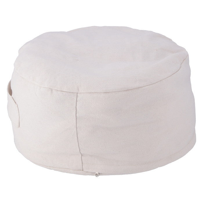 収納できる クッション カバー シュシュ まるS IV アイボリー 幅380×奥行380×高さ170 fj-65081の画像