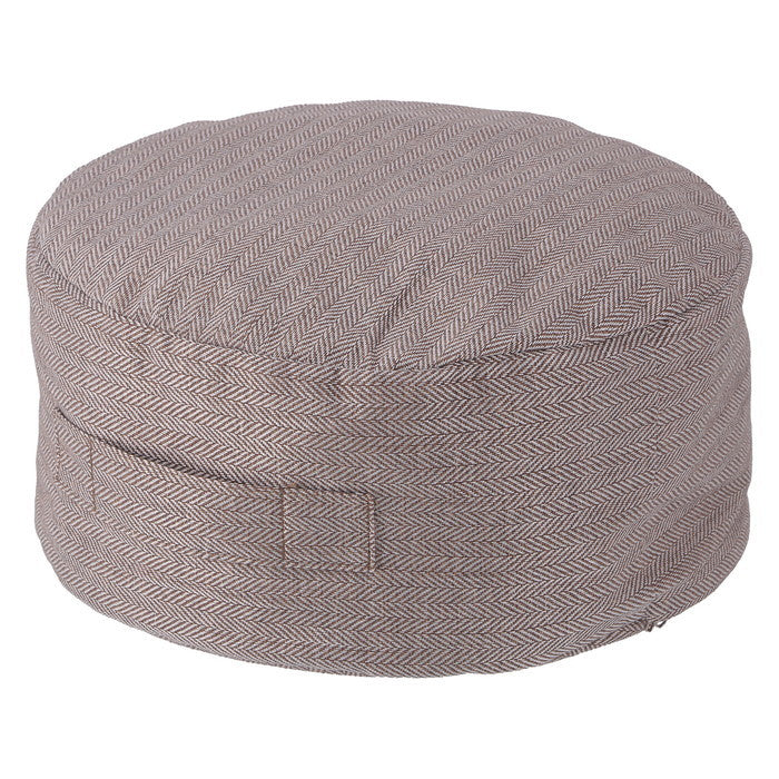 収納できる クッション カバー シュシュ まるS LBR ライトブラウン 幅380×奥行380×高さ170 fj-65082の画像