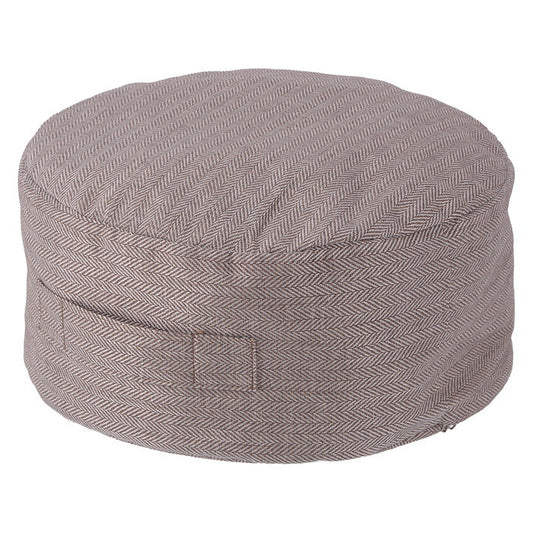 収納できる クッション カバー シュシュ まるS LBR ライトブラウン 幅380×奥行380×高さ170 fj-65082の画像