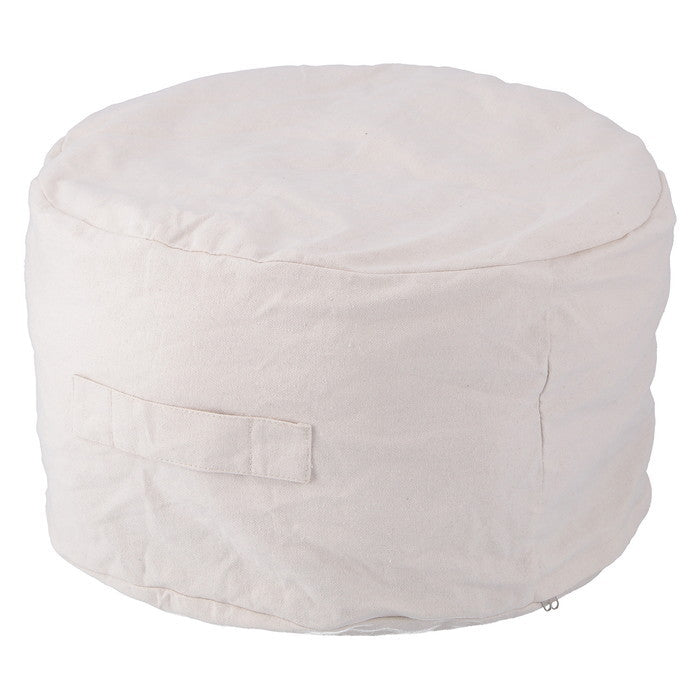 収納できる クッション カバー シュシュ まるM IV アイボリー 幅500×奥行500×高さ280 fj-65084の画像