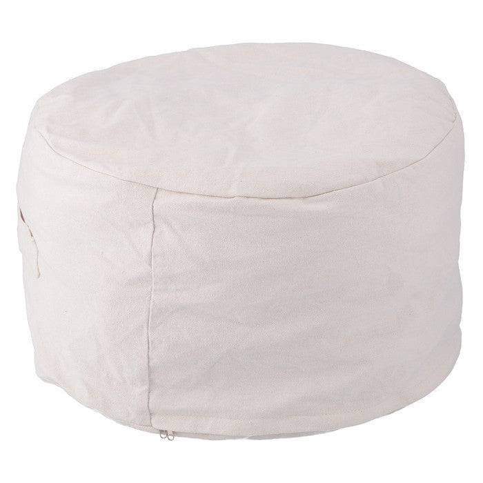 収納できる クッション カバー シュシュ まるM IV アイボリー 幅500×奥行500×高さ280 fj-65084の画像