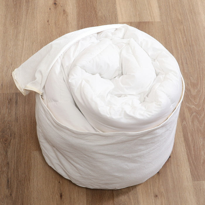 収納できる クッション カバー シュシュ まるM IV アイボリー 幅500×奥行500×高さ280 fj-65084の画像