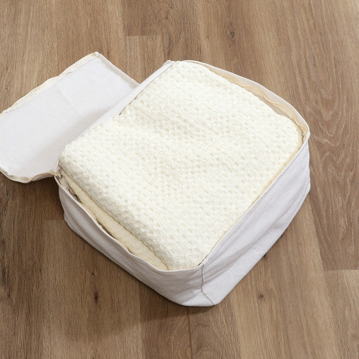 収納できる クッション カバー シュシュ S IV アイボリー 幅380×奥行380×高さ170 fj-65087の画像